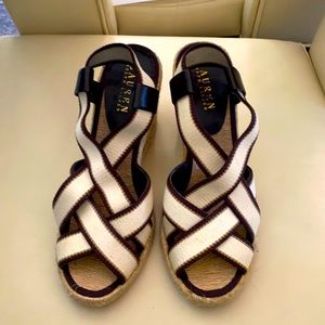 Ralph Lauren comfy wedge heel sandals